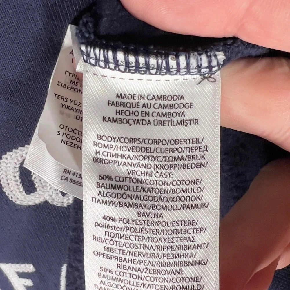 Polo Ralph Lauren Polo Team Crewneck Sweatshirt Men's 2XLT Navy Embroidered - Picture 7 of 13